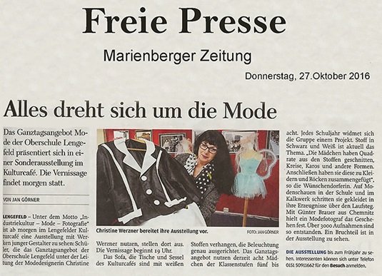 Freie Presse - Ausgabe Marienberg - 27. Oktober 2016