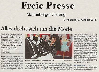 Freie Presse - Ausgabe Marienberg - 27. Oktober 2016